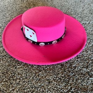 Hot pink western hat